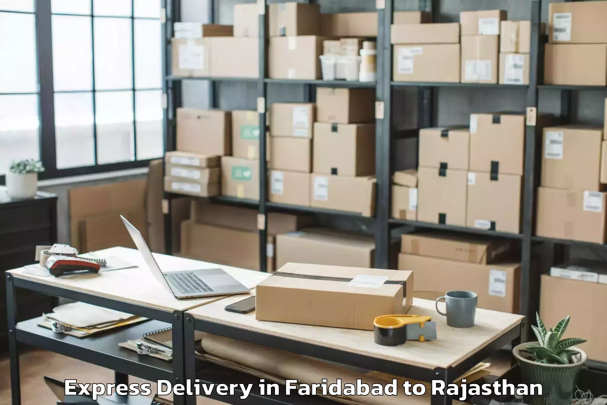 Quality Faridabad to Raj Rishi Bharthari Matsya Uni Express Delivery